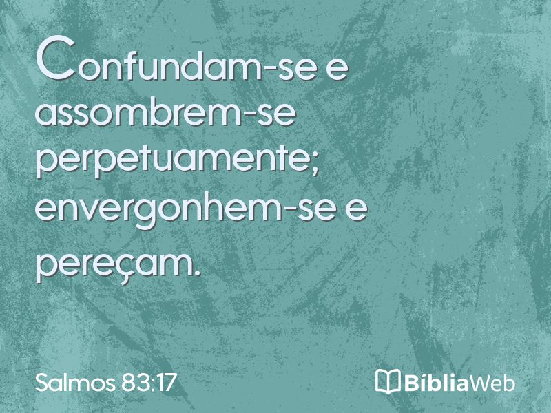 Salmos 83:17 em imagem para compartilhar