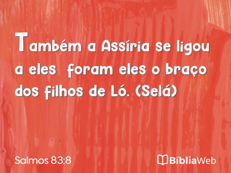 Salmos 83:8 em imagem para compartilhar