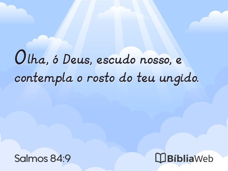 Salmos 84:9 em imagem para compartilhar
