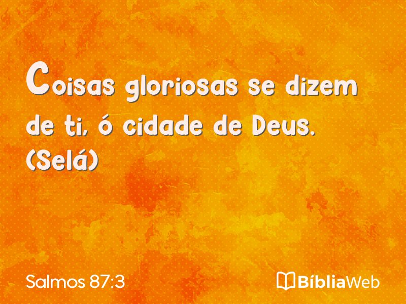 Salmos 87:3 em imagem para compartilhar