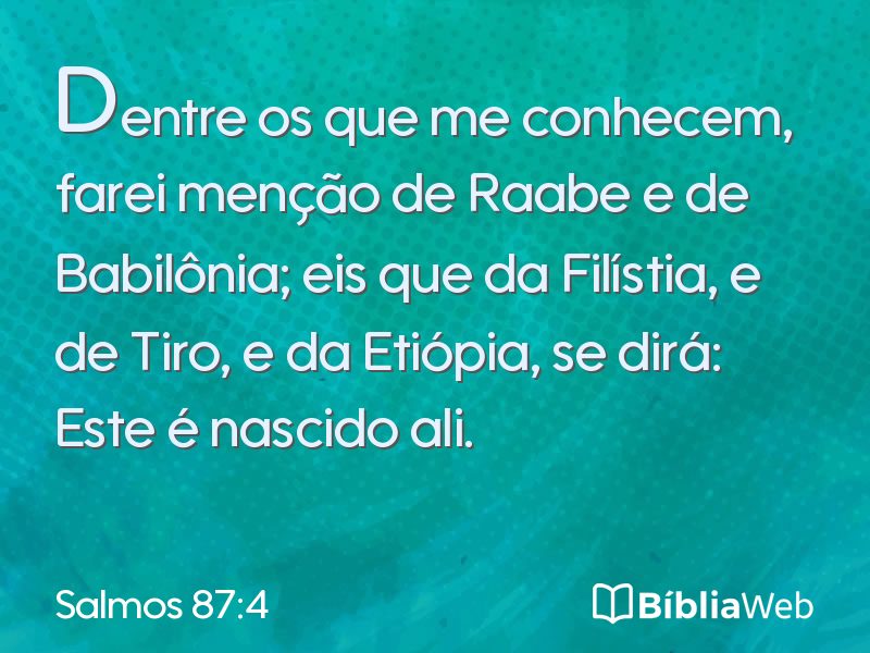 Salmos 87:4 em imagem para compartilhar