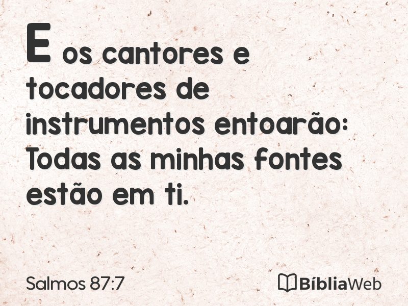 Salmos 87:7 em imagem para compartilhar