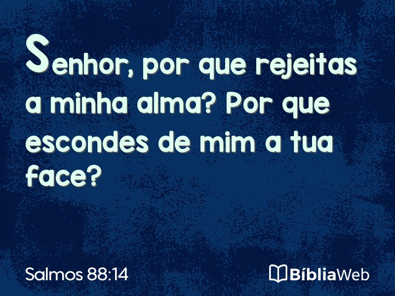 Salmos 88:14 em imagem para compartilhar