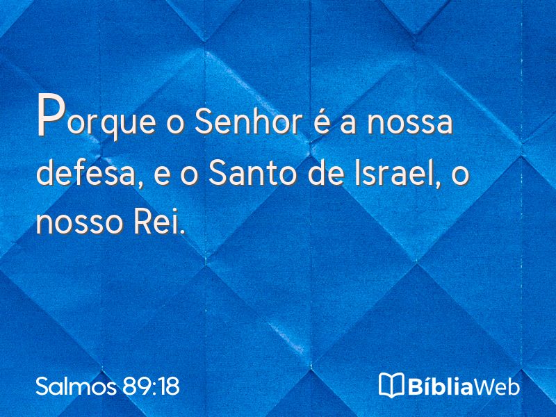 Salmos 89:18 em imagem para compartilhar