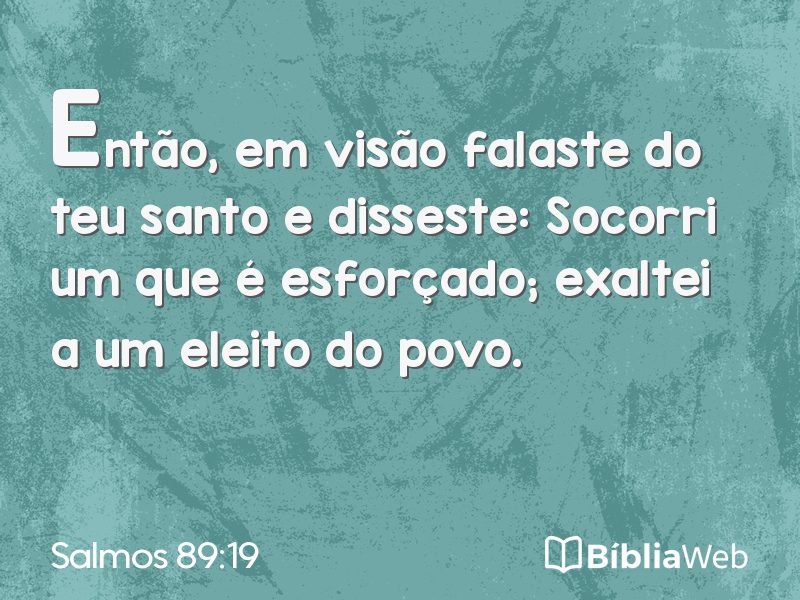 Salmos 89:19 em imagem para compartilhar