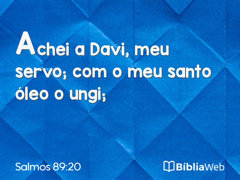 Salmos 89:20 em imagem para compartilhar