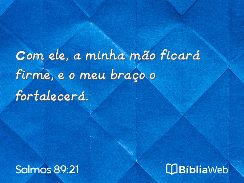 Salmos 89:21 em imagem para compartilhar