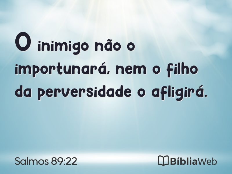 Salmos 89:22 em imagem para compartilhar