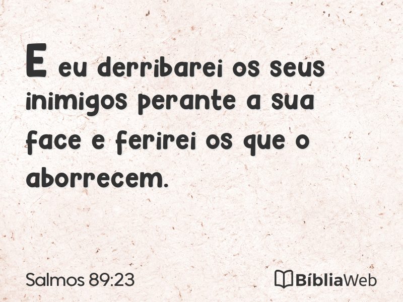 Salmos 89:23 em imagem para compartilhar