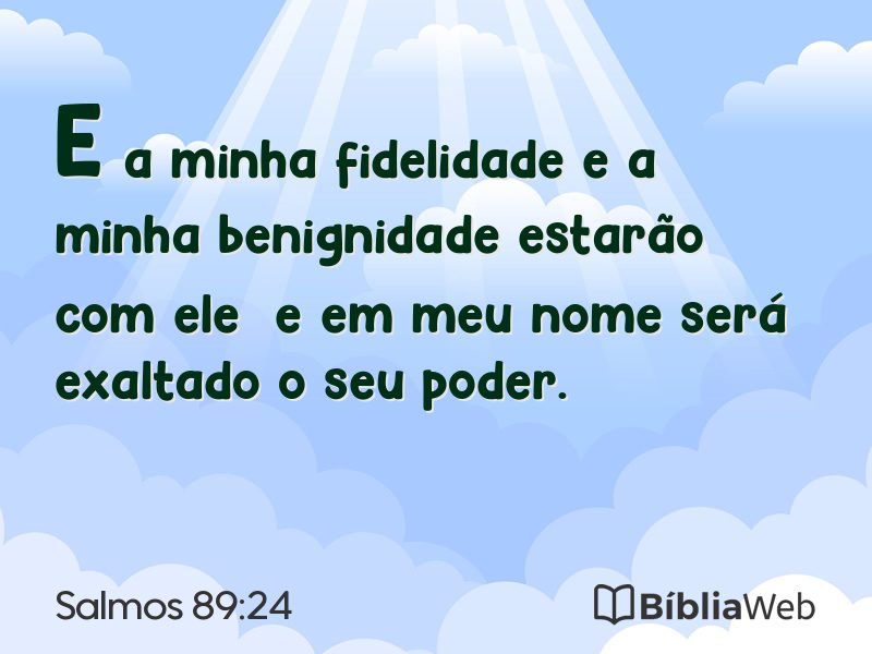 Salmos 89:24 em imagem para compartilhar