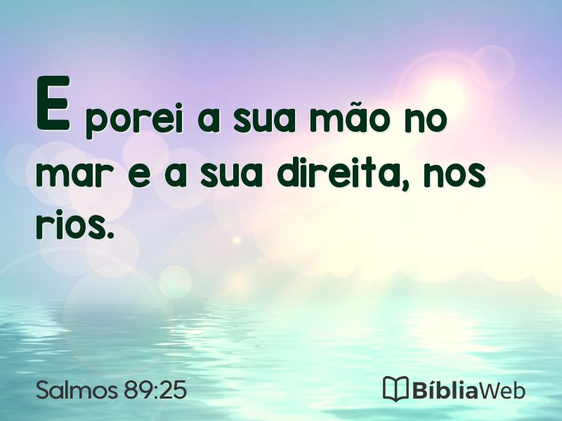 Salmos 89:25 em imagem para compartilhar