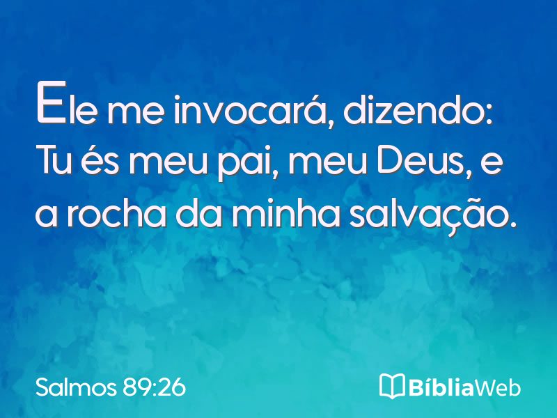 Salmos 89:26 em imagem para compartilhar