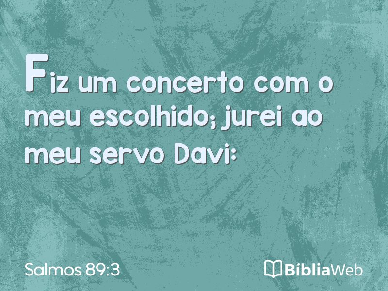 Salmos 89:3 em imagem para compartilhar