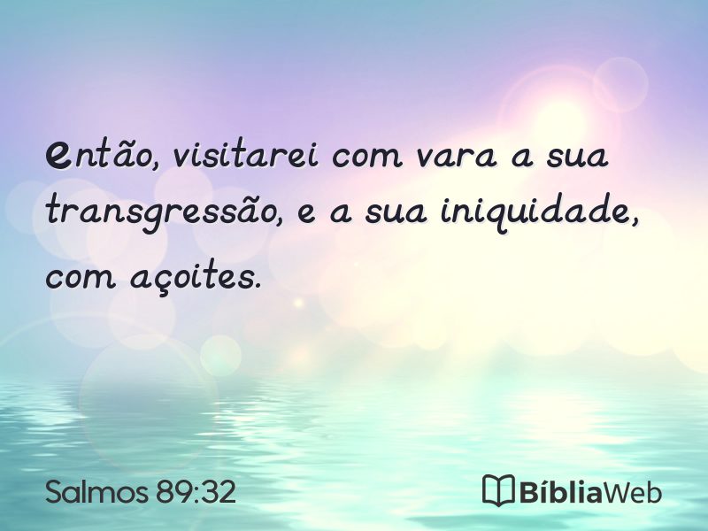 Salmos 89:32 em imagem para compartilhar
