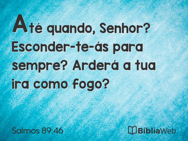 Salmos 89:46 em imagem para compartilhar