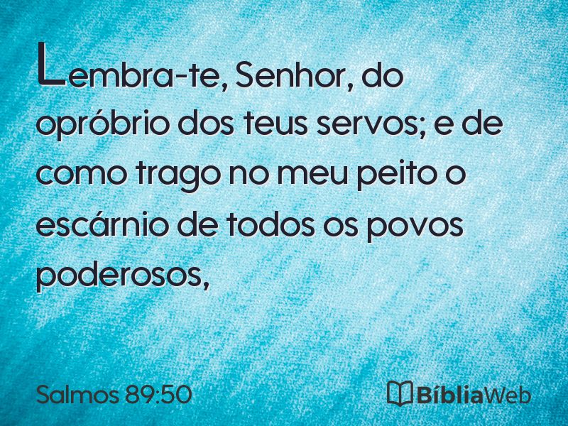 Salmos 89:50 em imagem para compartilhar