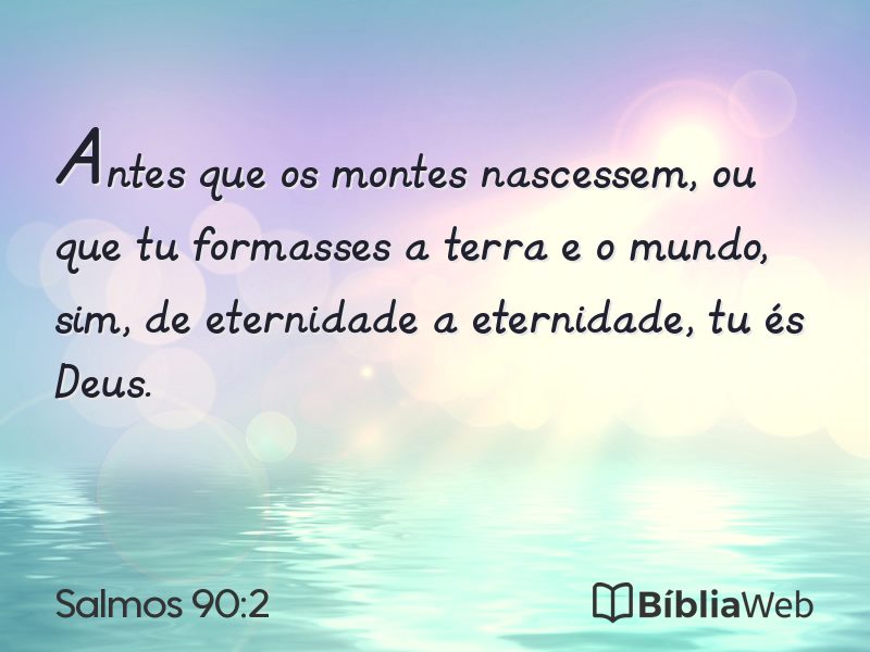 Salmos 90:2 em imagem para compartilhar