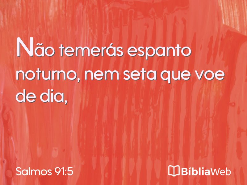 Salmos 91:5 em imagem para compartilhar