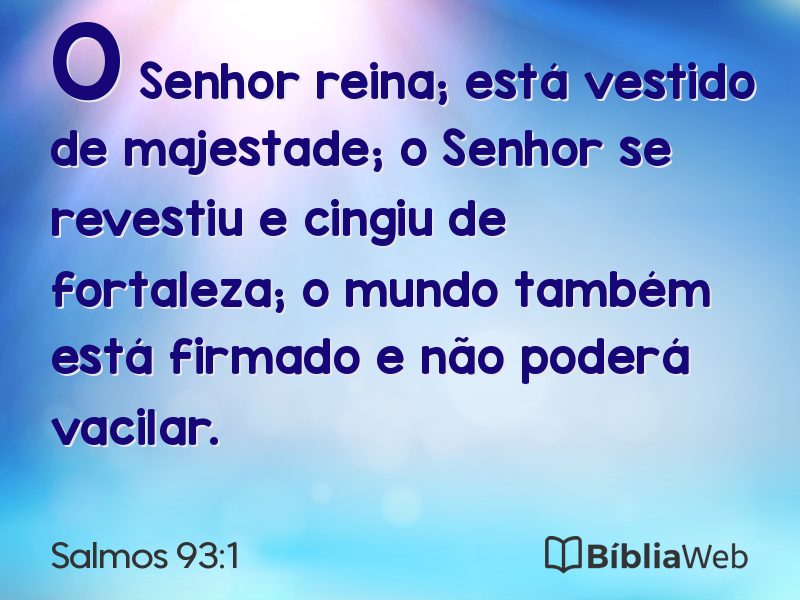 Salmos 93:1 em imagem para compartilhar