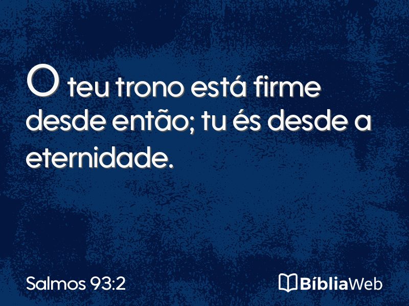 Salmos 93:2 em imagem para compartilhar