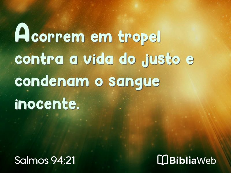 Salmos 94:21 em imagem para compartilhar