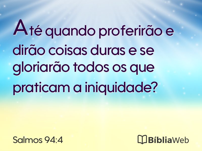 Salmos 94:4 em imagem para compartilhar