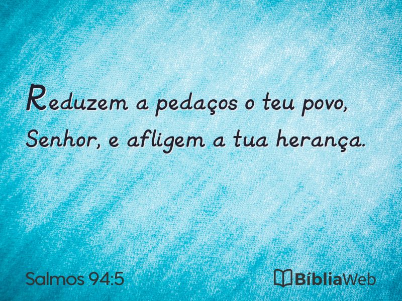 Salmos 94:5 em imagem para compartilhar