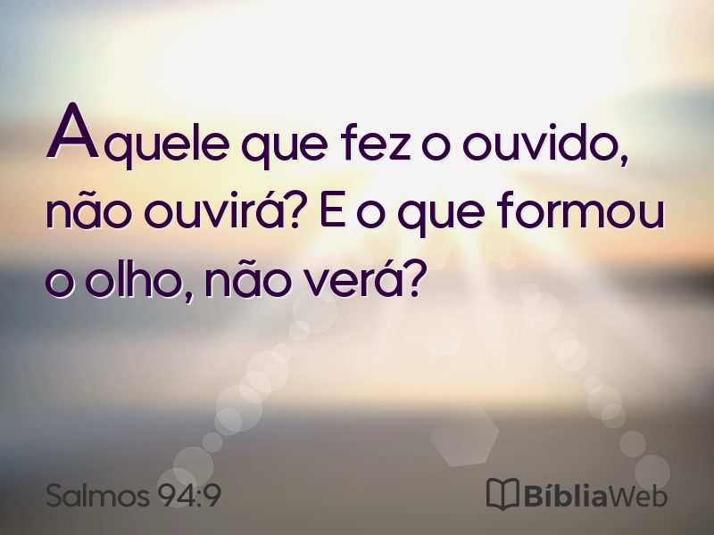 Salmos 94:9 em imagem para compartilhar