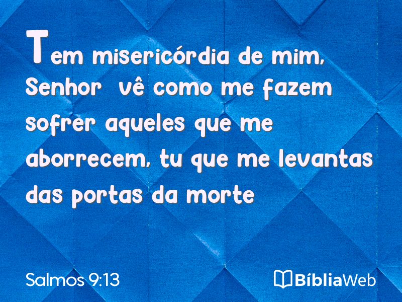 Salmos 9:13 em imagem para compartilhar