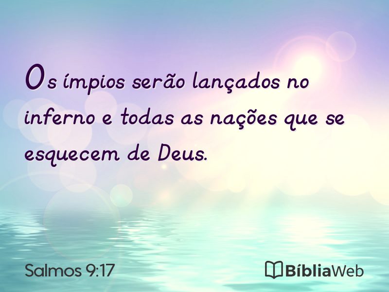 Salmos 9:17 em imagem para compartilhar