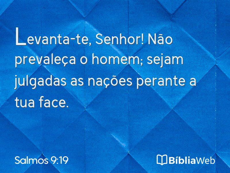 Salmos 9:19 em imagem para compartilhar
