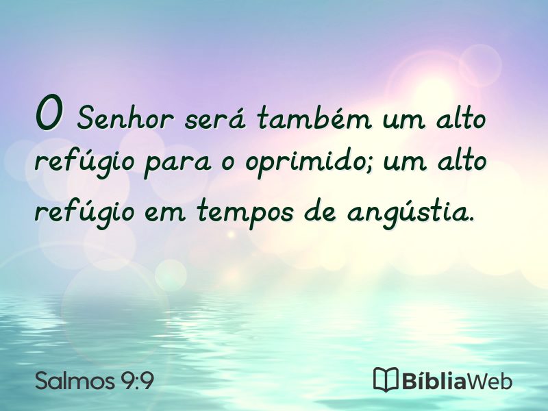 Salmos 9:9 em imagem para compartilhar