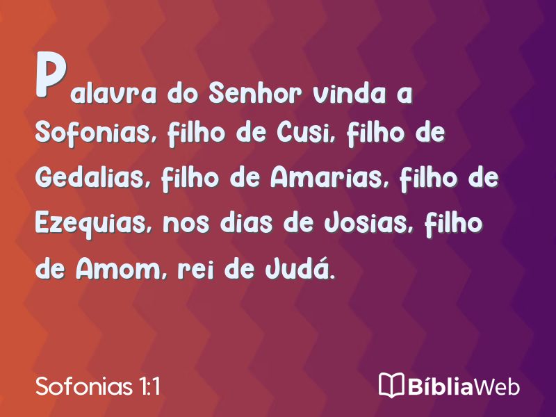 Sofonias 1:1 em imagem para compartilhar