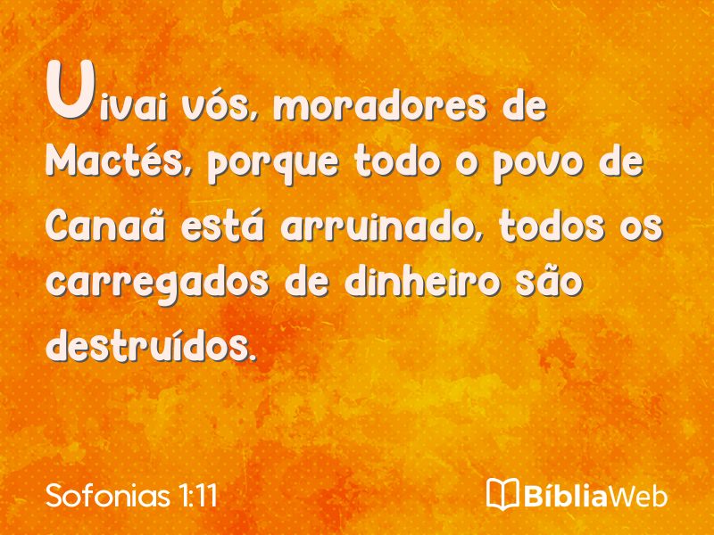 Sofonias 1:11 em imagem para compartilhar