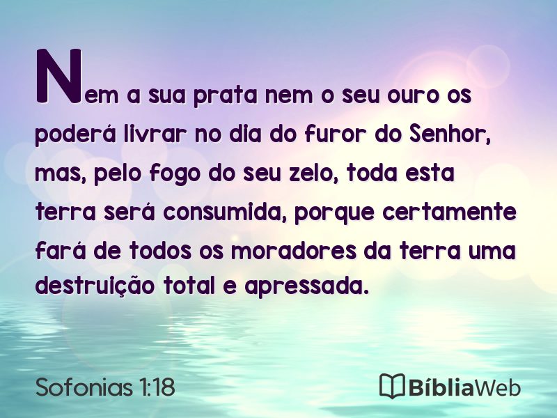 Sofonias 1:18 em imagem para compartilhar