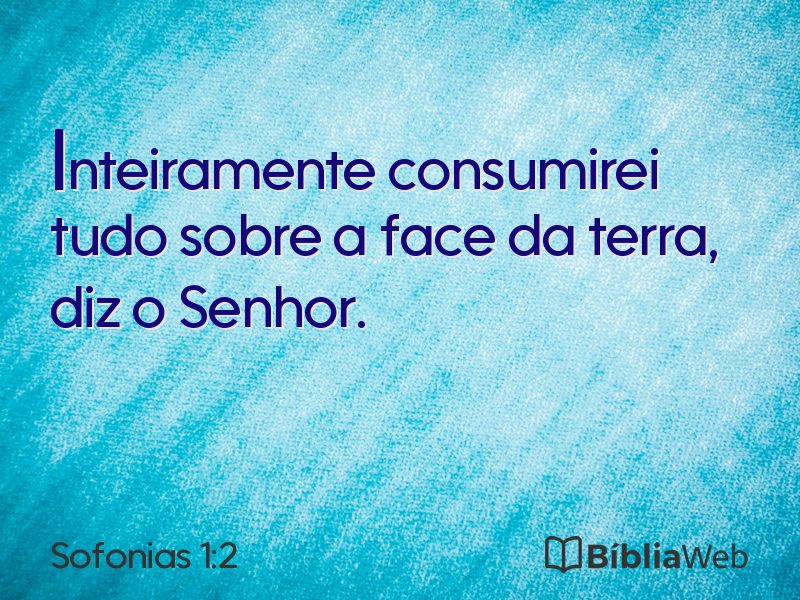 Sofonias 1:2 em imagem para compartilhar