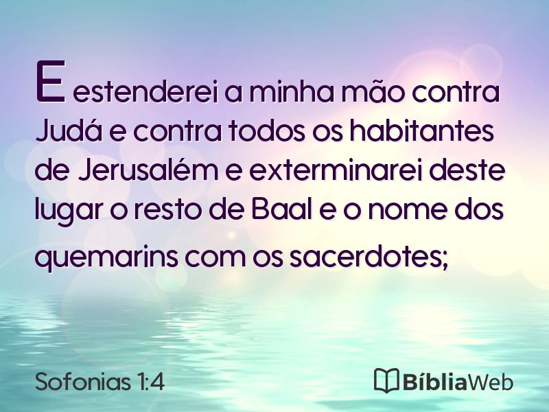 Sofonias 1:4 em imagem para compartilhar