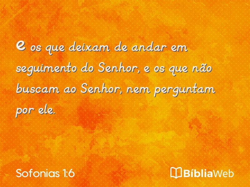 Sofonias 1:6 em imagem para compartilhar