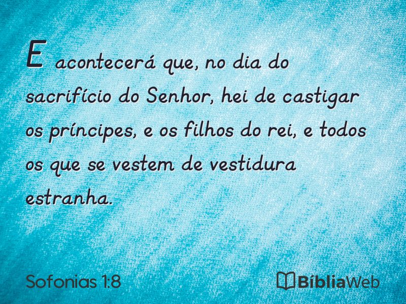 Sofonias 1:8 em imagem para compartilhar