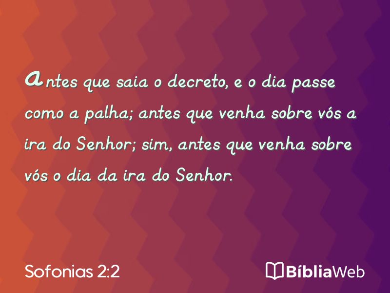 Sofonias 2:2 em imagem para compartilhar