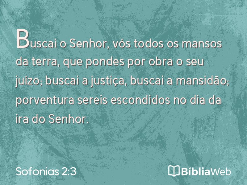 Sofonias 2:3 em imagem para compartilhar