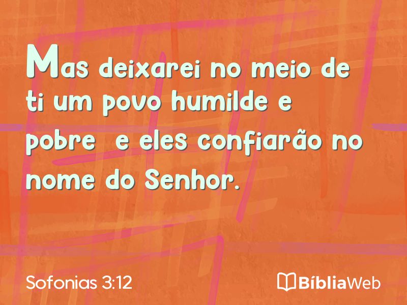 Sofonias 3:12 em imagem para compartilhar