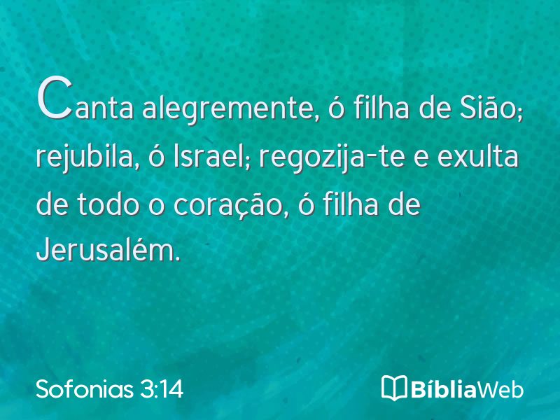 Sofonias 3:14 em imagem para compartilhar