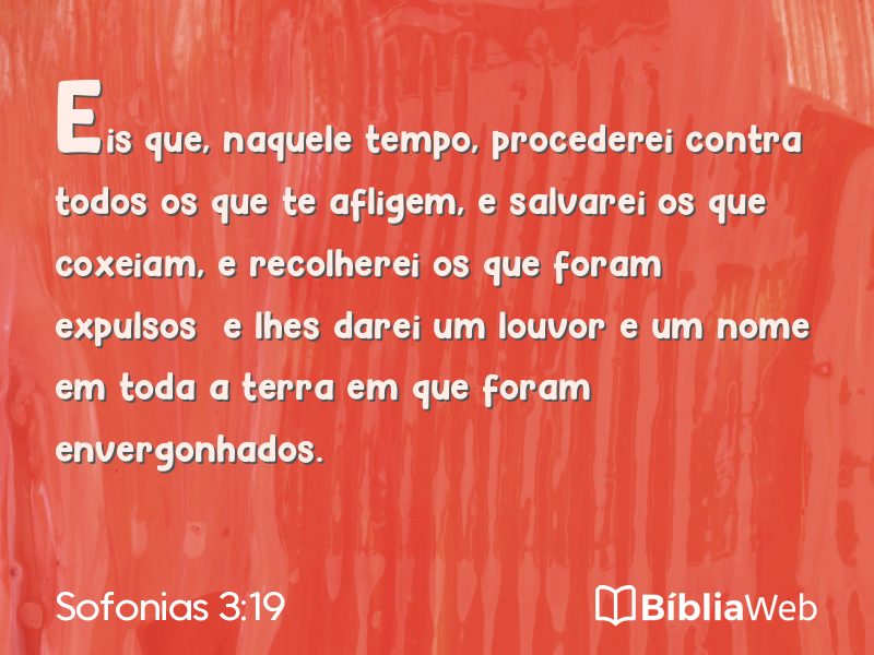 Sofonias 3:19 em imagem para compartilhar