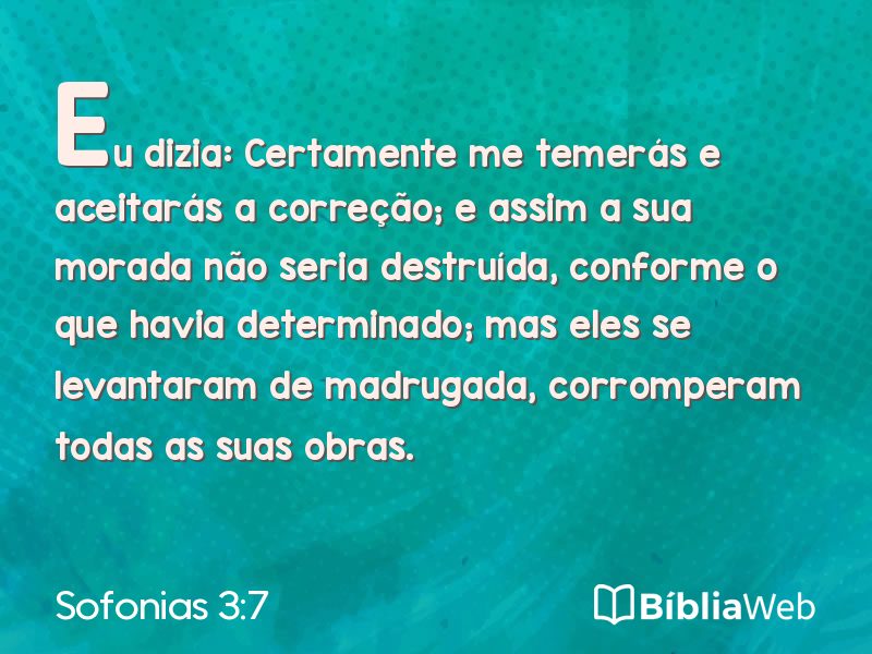 Sofonias 3:7 em imagem para compartilhar