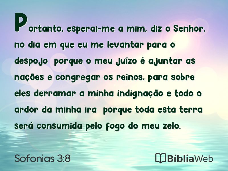 Sofonias 3:8 em imagem para compartilhar