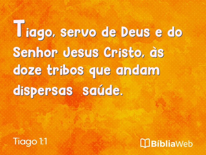 Tiago 1:1 em imagem para compartilhar
