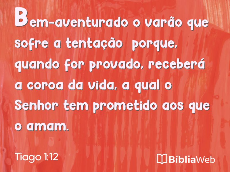Tiago 1:12 em imagem para compartilhar