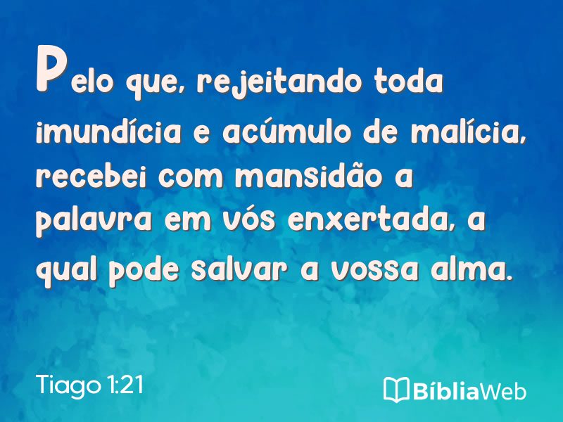 Tiago 1:21 em imagem para compartilhar
