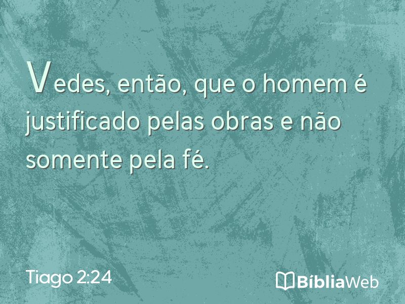 Tiago 2:24 em imagem para compartilhar